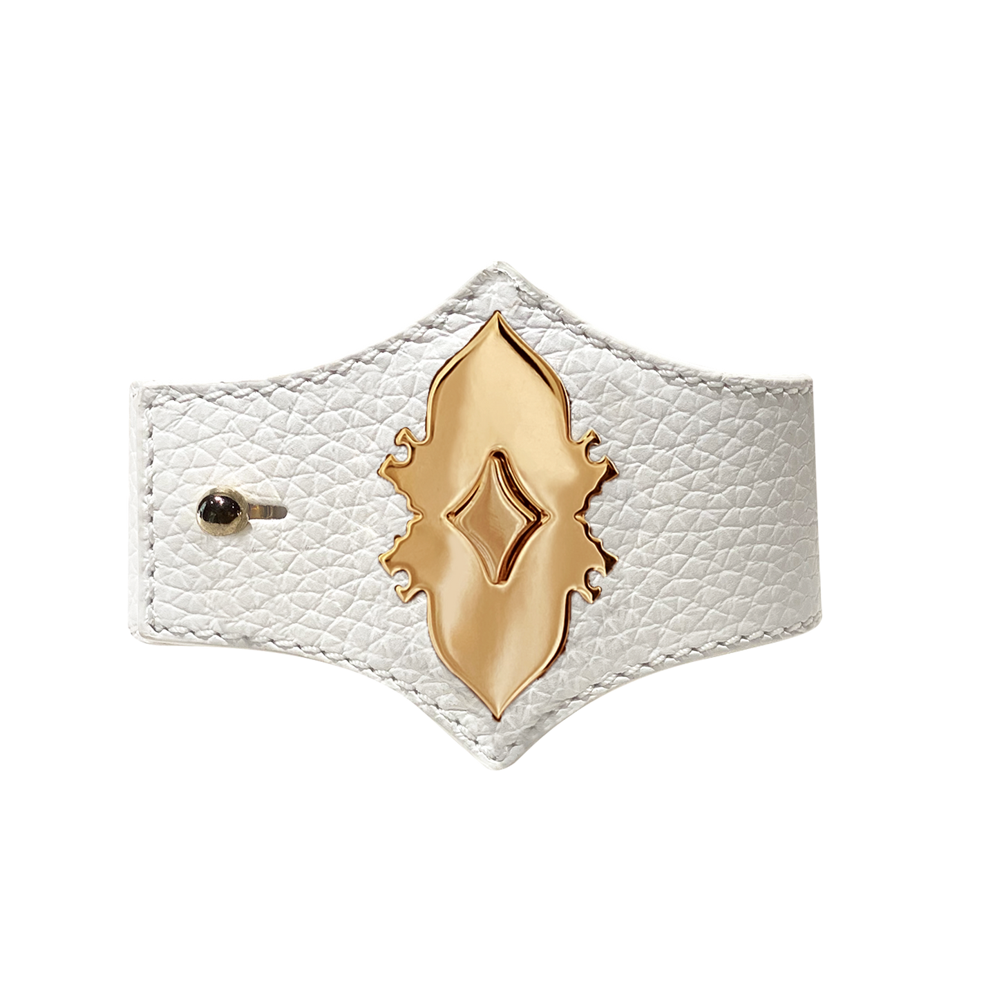 Leone e Stella Leather Bracelet White