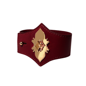 Leone e Stella Leather Bracelet Venetian Red