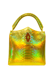 Exotic Holographic Gold Python Gem